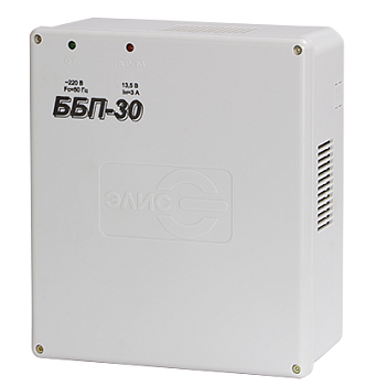 ББП-30, ИБП 12В/3A, пластик (Элис)