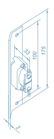 PERCo-BP2, запорная планка для PERCo-LBP85.1(2)