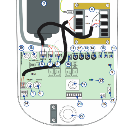3199ZL56, плата блока управления ZL56