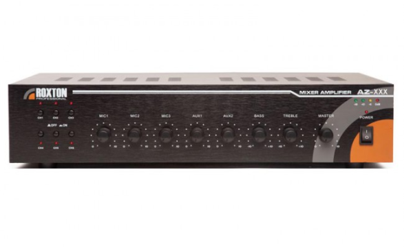 AZ-360, усилитель 360 Вт, 3 микр./2 лин. входа, 6 зон ( ROXTON)