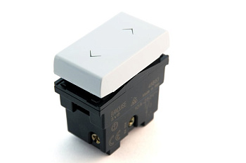 88009-0040, AV45B51, Выключатель без фиксации, белый