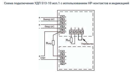УДП 513-10 исп.1 Пуск дымоудаления, цвет оранжевый