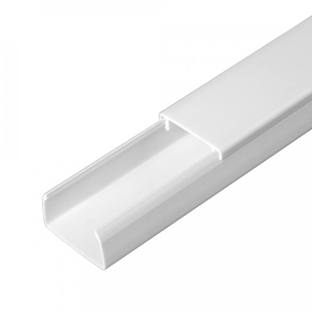 Кабель-канал 25х16 белый 2-й замок в п/э (50 м/уп) Промрукав, PR03.0050