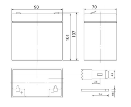 Аккумулятор SF 12045