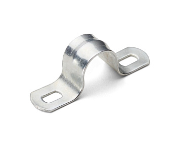 Скоба металлическая двухлапковая СМД 38-40 для труб Ø40 мм (50 шт/уп) Промрукав, PR08.2551