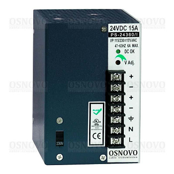 PS-24360/I, блок питания на DIN-рейку