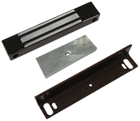 Замок ML-350N электромагнитный с уголком коричневый Замок ML-350N электромагнитный с уголком коричневый