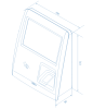 PERCo-CR11.1K, терминал биометрический учета рабочего времени