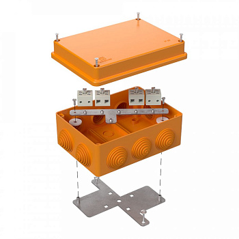 Коробка огнестойкая 40-0310-FR6.0-8 Е15-Е120 150х110х70 для открытой проводки (Промрукав)