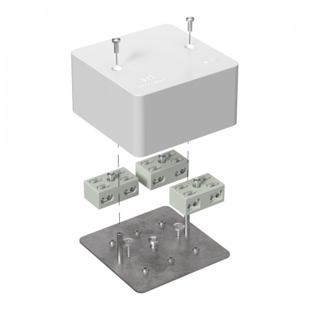 Коробка огнестойкая 40-0460-FR6.0-4-8-Р Е15-Е60 85х85х45мм для кабель-канала (Промрукав), 40-0460-FR6.0-4-8-Р