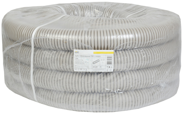 Гофротруба ПВХ с зондом d32/25 м (ИЭК)