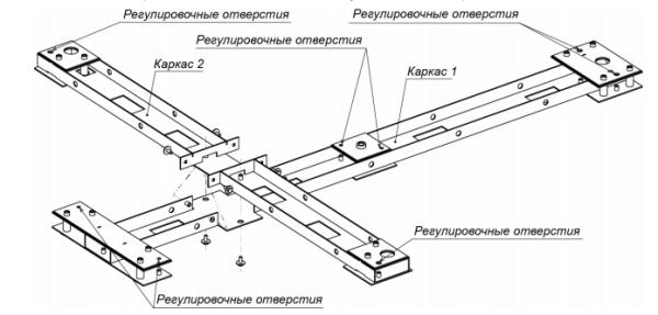 PERCo-RF01 0-01, рама монтажная PERCo-RF01 0-01, рама монтажная