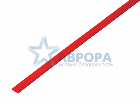 Термоусадка 4.0/2.0мм 1м красная REXANT (20-4004)