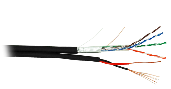 Кабель NETLAN EC-UF004-5E-PC050-PE-BK внешний Кабель NETLAN EC-UF004-5E-PC050-PE-BK внешний