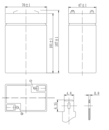 Аккумулятор DELTA DTM 6045