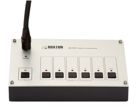 SX-R31, микрофон настольный с селектором каналов на 5 зон для SX-240/480 ( ROXTON)