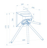 PERCo-TТR-10AT, турникет-трипод уличный