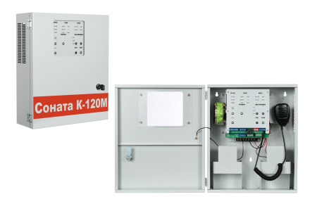 Соната-К-120М с внешним микрофоном, прибор управления речевыми оповещателями