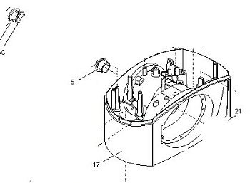 119RIBX044, корпус редуктора ВХ-243