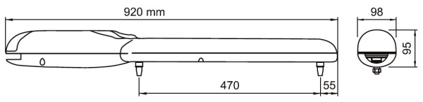 WG3524HS, привод для распашных ворот