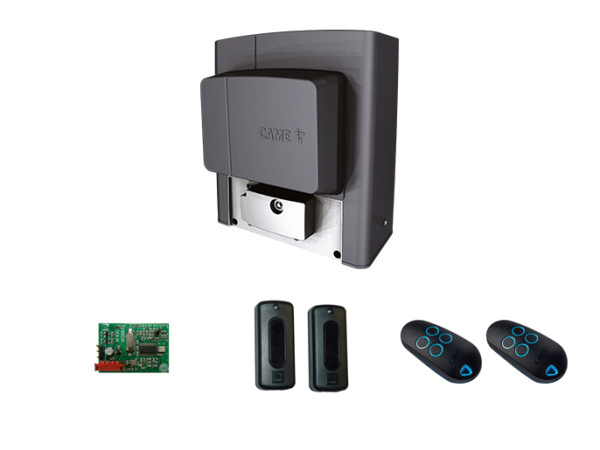 BKS18AGS RC KIT, Комплект автоматики для откатных ворот на основе привода BKS18AGS (встроенный блок управления ZBKN, радиоуправление с динамическим кодом, фотоэлементы)
