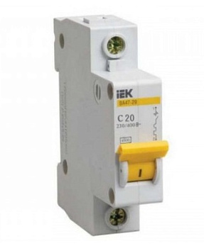 Авт. выкл. ВА47-29 1Р 25А 4,5кА х-ка С ИЭК Авт. выкл. ВА47-29 1Р 25А 4,5кА х-ка С ИЭК