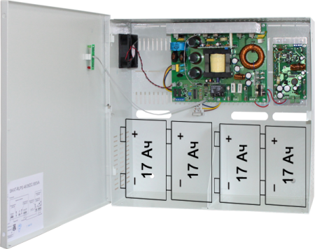 SKAT-V ИБП-48(36)/9(6)-4x17 (SKAT-RLPS. 48/36DC-500VA) источник питания, 48В, 9А/36В, 6А, 4АКБХ17Ач