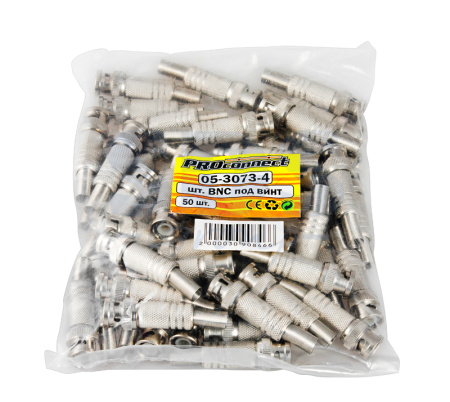 BNC разъём штекер под винт с пружиной металл PROCONNECT (05-3073-4)