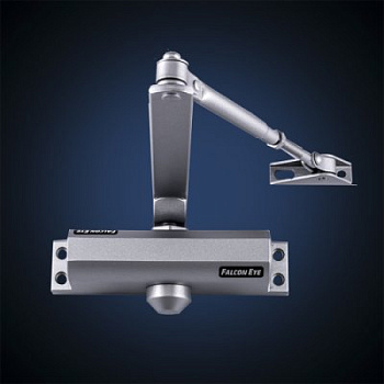 FE-B2W (серебро), доводчик на дверь 25-45кг