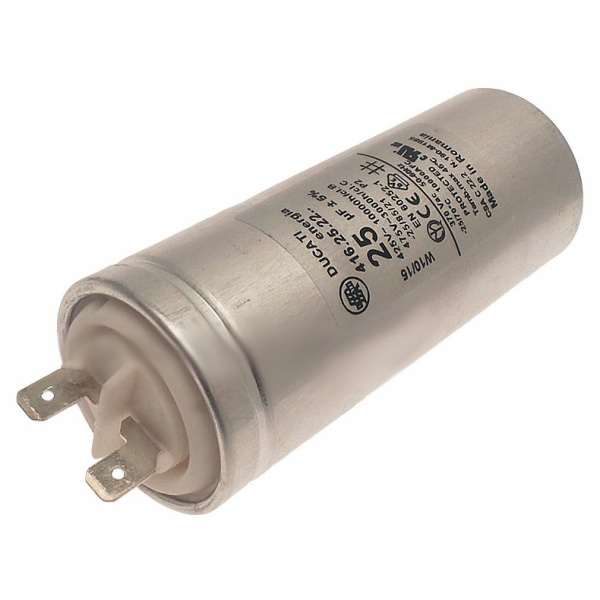 119RIR297, конденсатор 25 мкФ с гибкими выводами и болтом